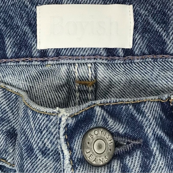 New! Boyish The Roy High Rise Yoke Front Skinny Rigid Jeans - Picture 12 of 16